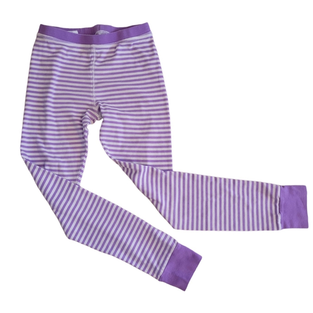 Crewcuts purple and white striped leggings or pajama pants